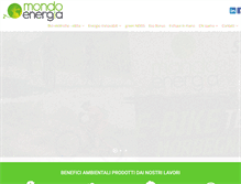 Tablet Screenshot of mondoenergia.net